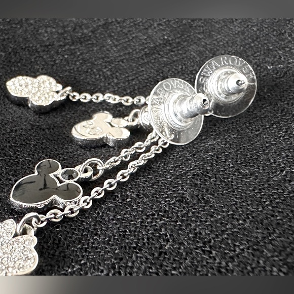 Swarovski Mickey and Minnie Drop Earrings - Picture 3 of 5